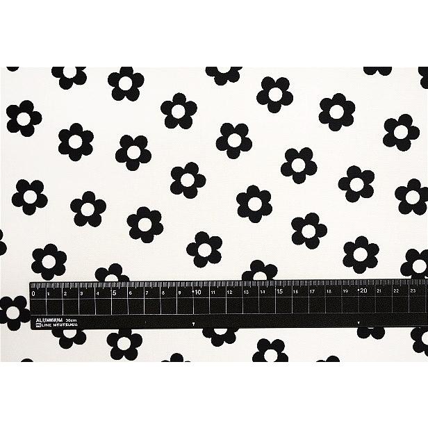 オックス 生地 北欧風 シンプルデイジー 花柄 花 フラワー flower