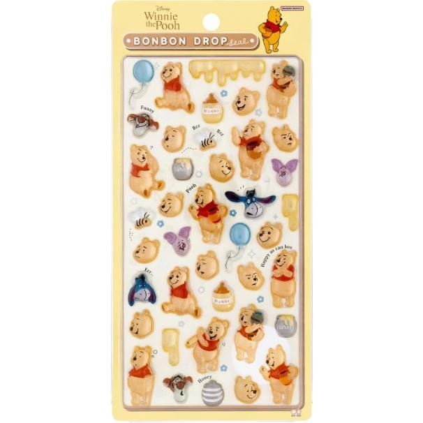 サンスター文具 ディズニーキャラクター シール 立体 ボンボンドロップ