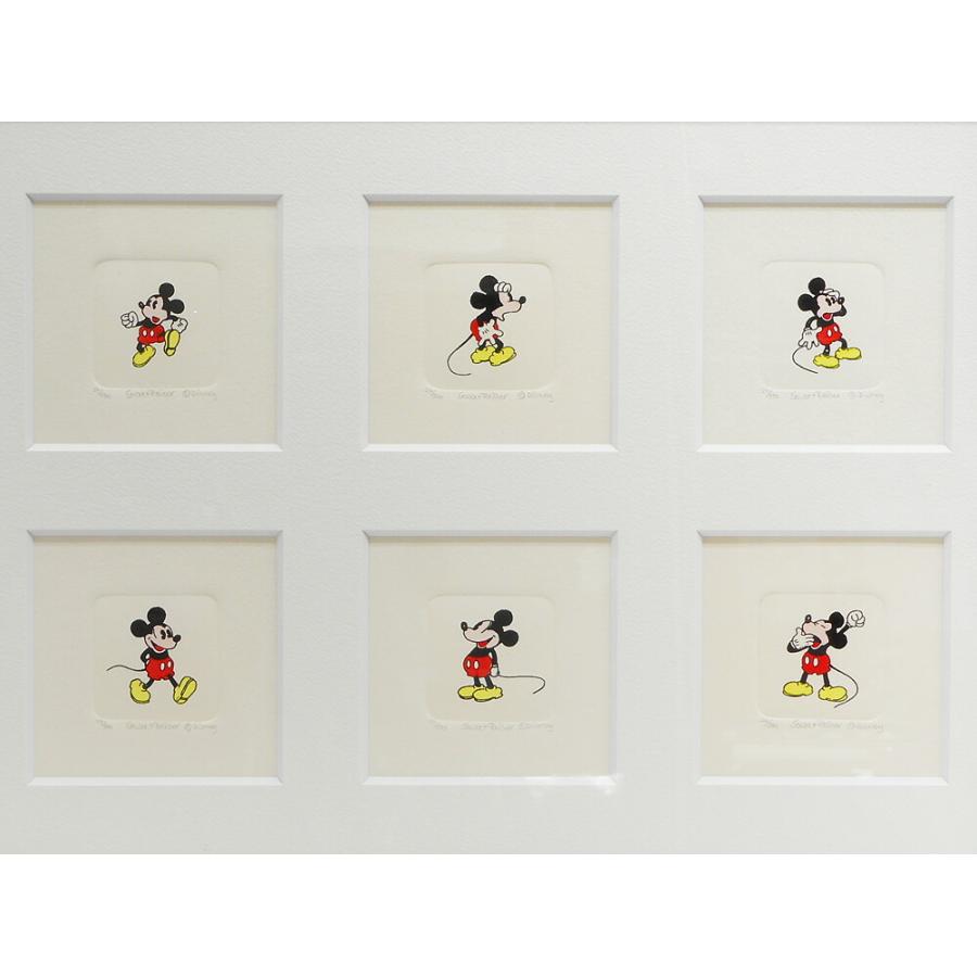 ミッキー Sowa & Reiser エッチング版画 ハンドペイント アート S