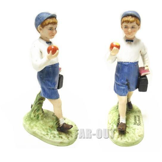 ノーマン・ロックウェル Teacher' Pet りんごを持って学校へ行く男の子