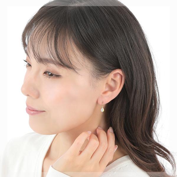 オパール ピアス 18k K18YG 18金 エチオピア産 イエロー ゴールド