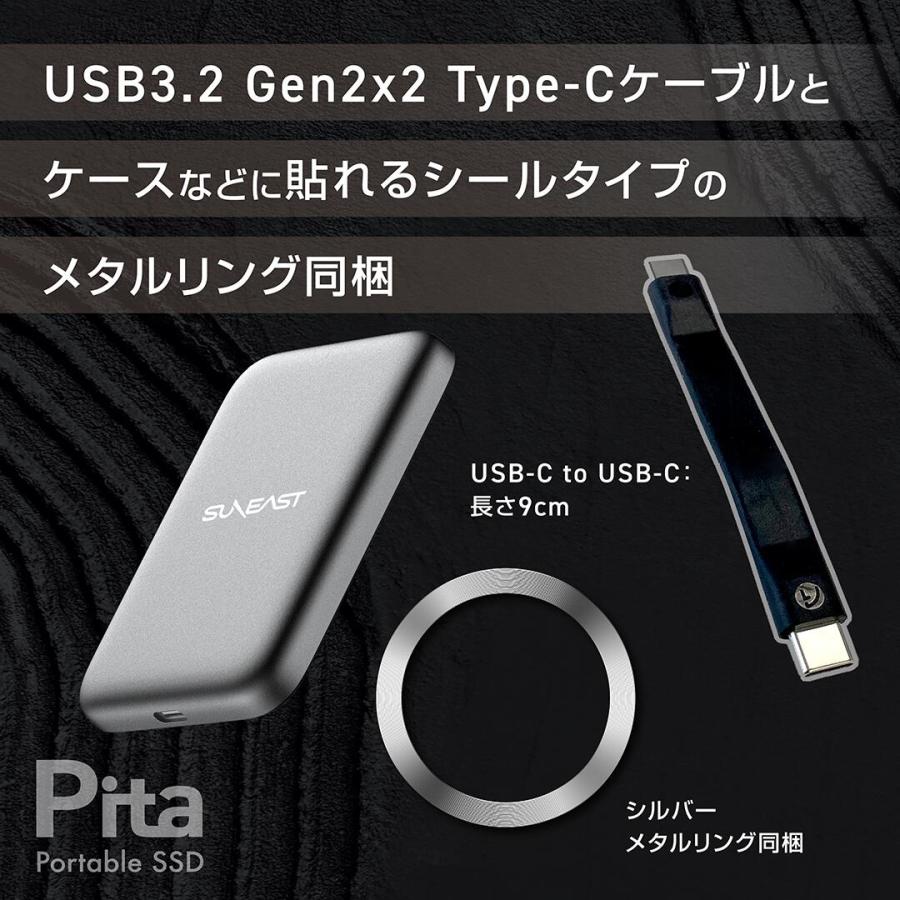 SUNEAST 【正規代理店】SUNEAST Pita Portable SSD 2TB 外付け USB