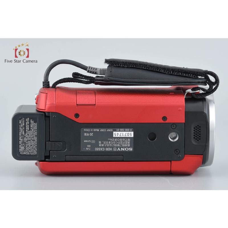 SONY HDR-CX680 レッド 60倍ズーム HDR-CX680 | デジタルビデオカメラ