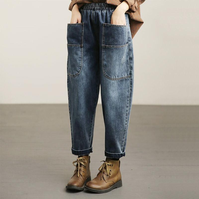 デニム ソフトサルエルテーパードパンツ amuy trysbayBOTTOMS | AMUY