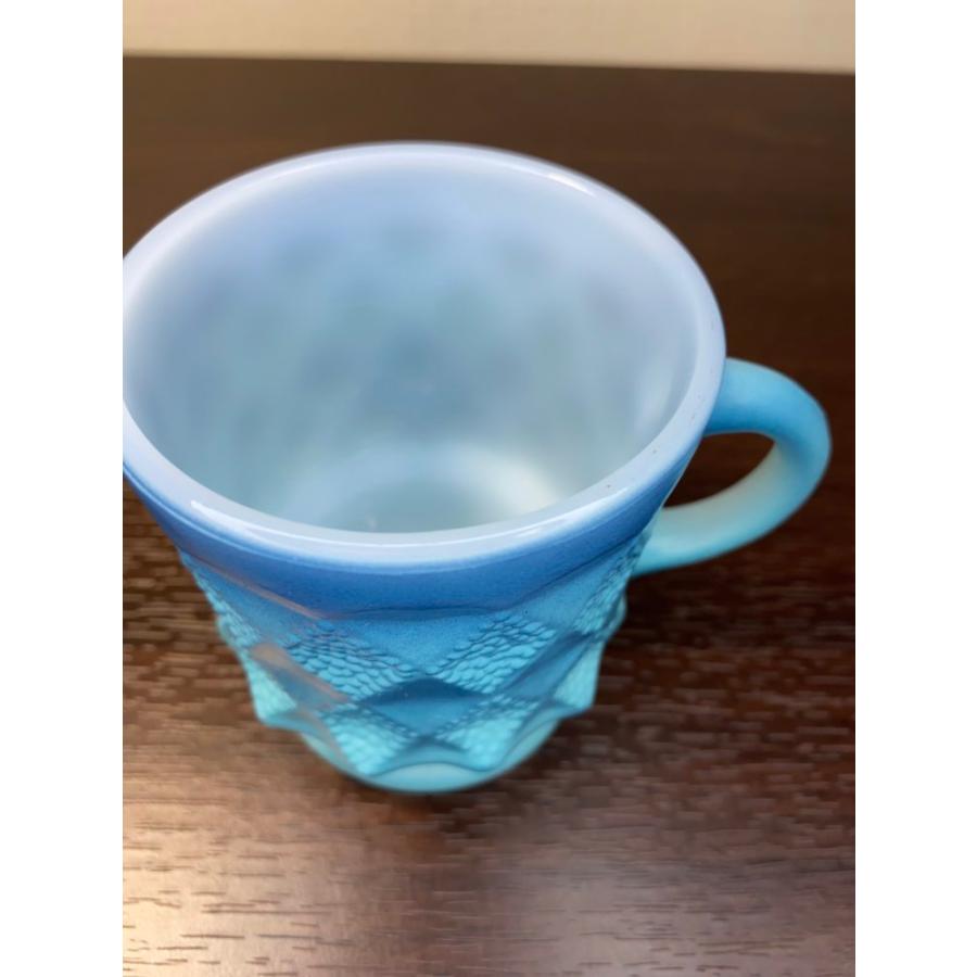 FIRE KING ファイヤーキング キンバリー マグ 青 : ファイヤーキング