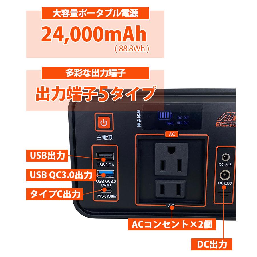 EVERPower-Bright FMメガパワーステーション 大容量ポータブル電源