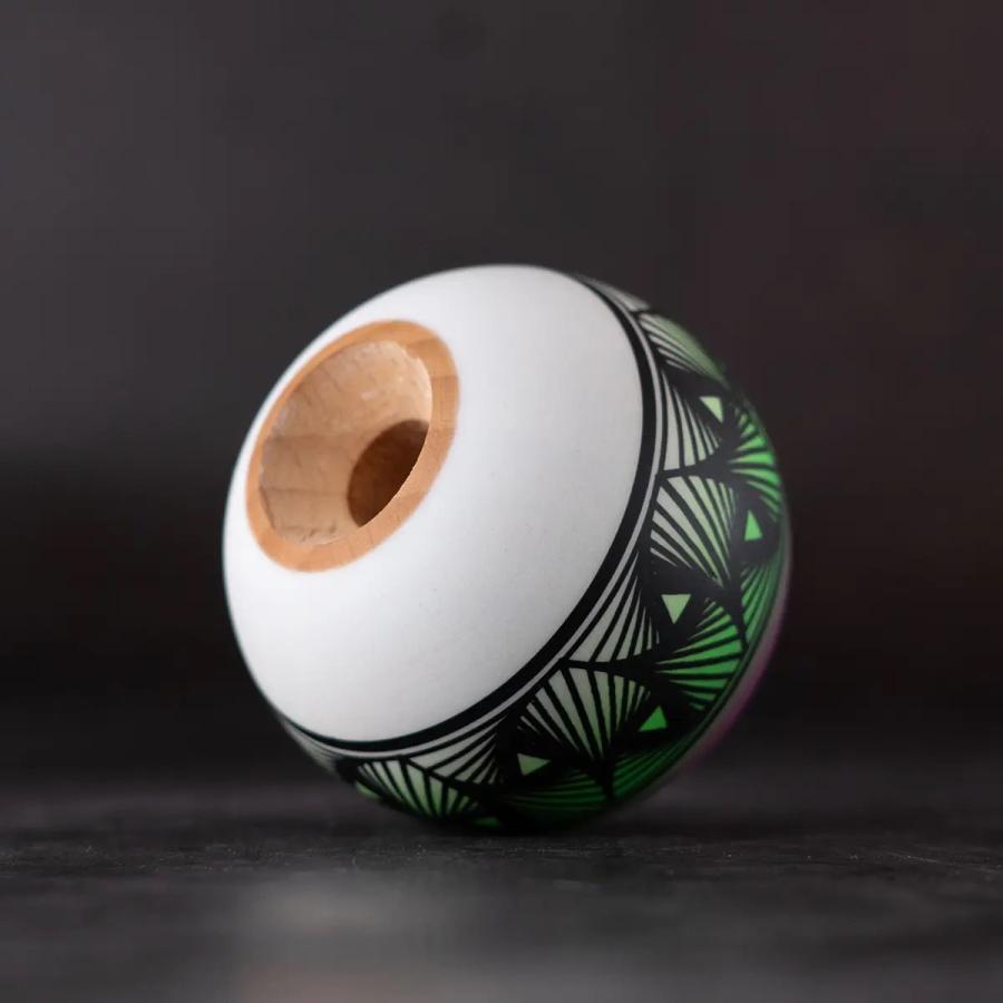 けん玉 KENDAMA ISRAEL Neon Green/Purple Faded TETRAH TAMA ONLY