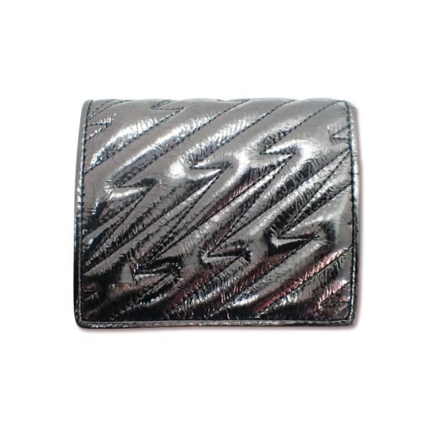 VivienneWestwood 型押し 黒 シルバー ミニ財布 レター風