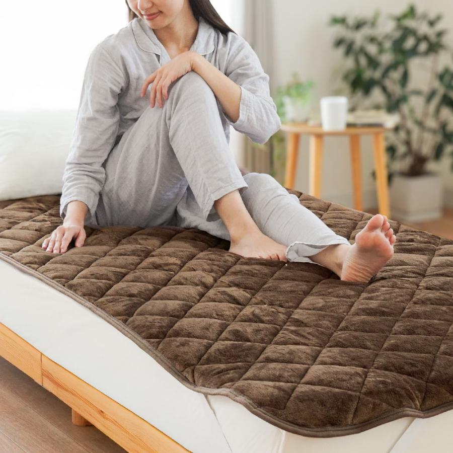 西川（nishikawa） 暖かい敷きパッド 冬 敷パッド ダブル 冬用