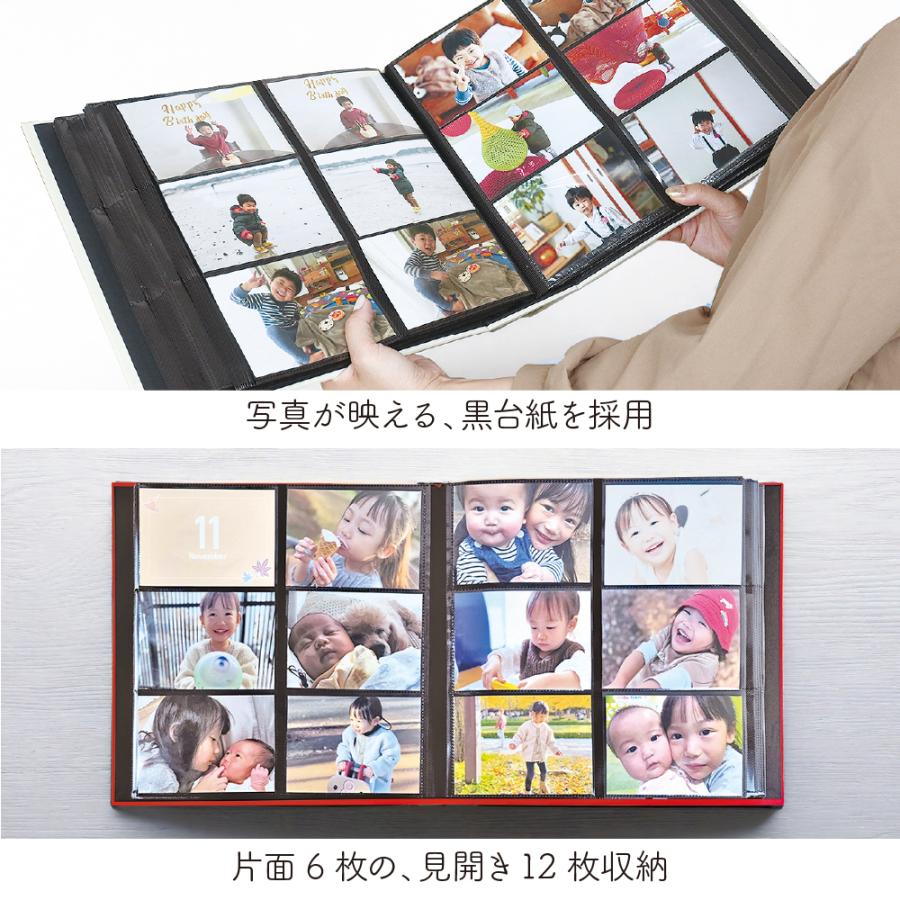 ナカバヤシ 【WEB限定品】 アルバム 大容量 見開き12ポケット L判480枚