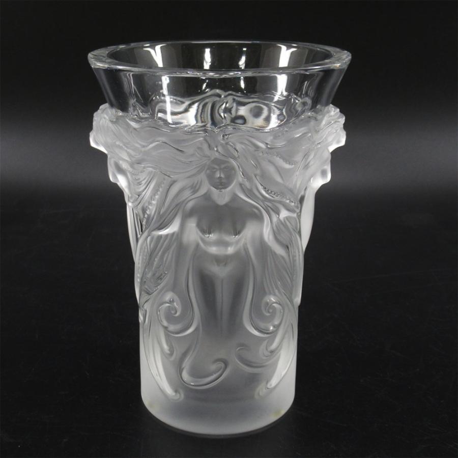 LALIQUE クリスタルガラス 花瓶 フラワーベース ファンタジア ベース