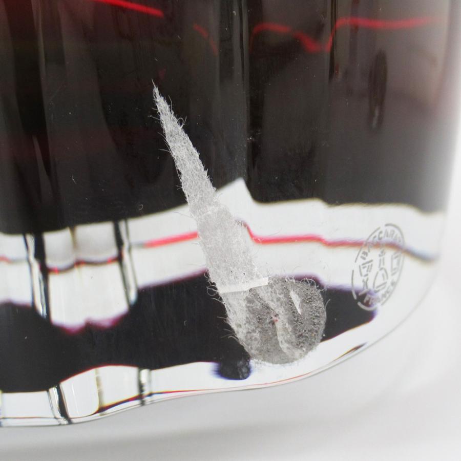 バカラ（Baccarat） オセアニア レッド フラワーベース 花瓶 箱付き