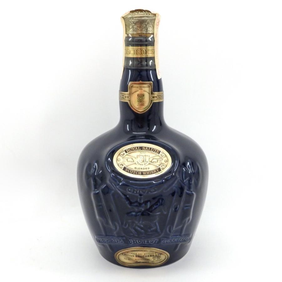 ロイヤルサルート 21年 青 陶器ボトル シーバスリーガル 旧ラベル 未開