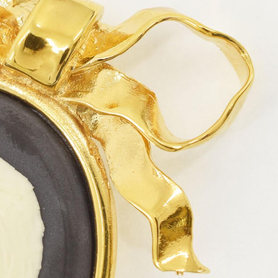 ⭐️ワケあり⭐️シャネル ラウンド カンボン ブローチ ヴィンテージ