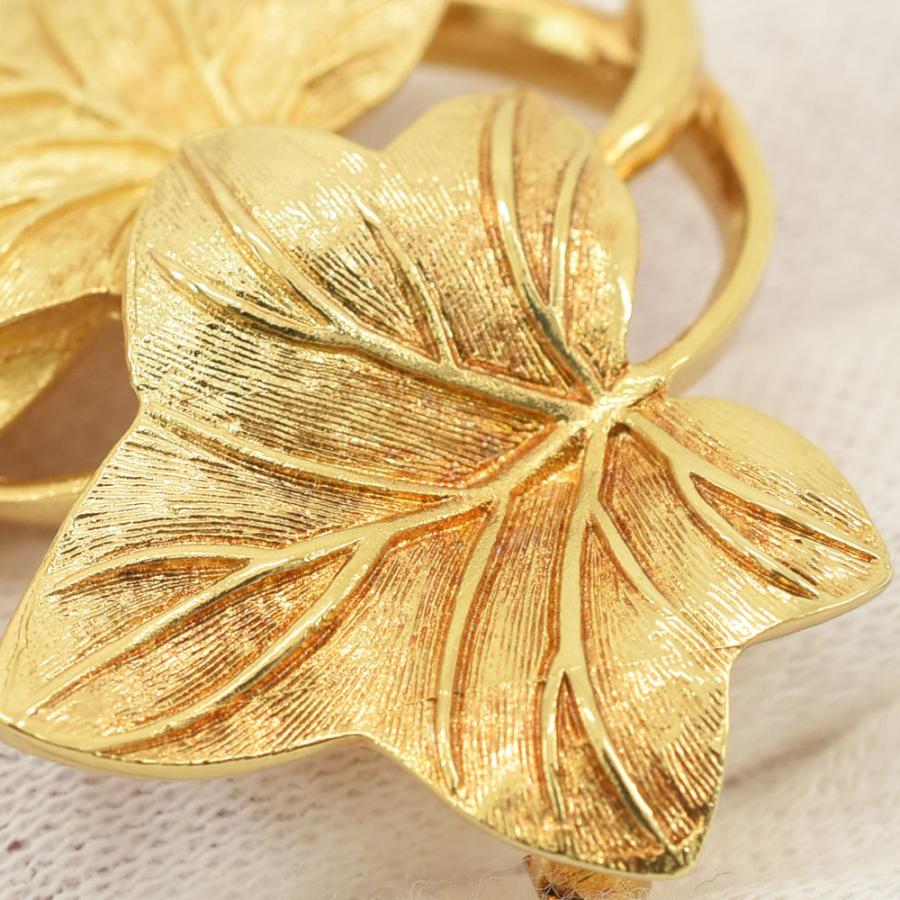 クリスチャンディオール Christian Dior ブローチ リーフ 葉っぱ