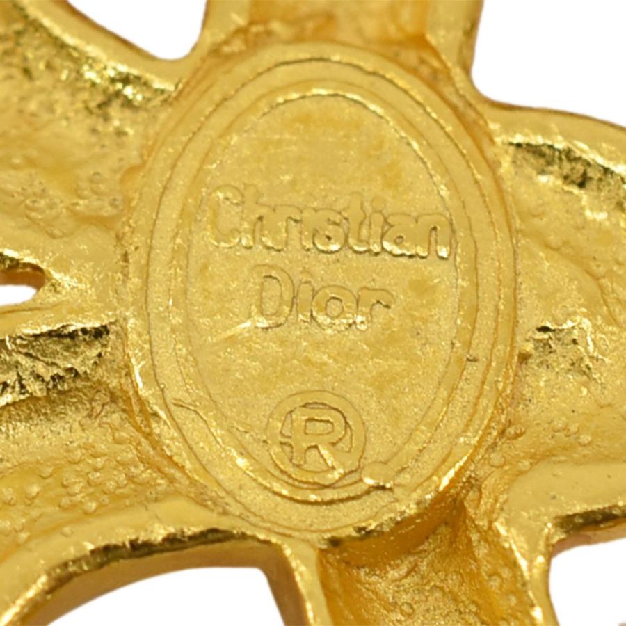 美品【クリスチャンディオール】ブローチ エンブレム archive ゴールド