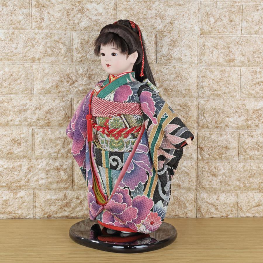 市松人形 13号 (名古屋友禅 正絹 絞り市松人形 MORI1617-NO6) お出迎え