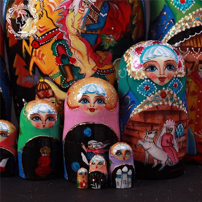 お値下げ】ロシア製 マトリョーシカ 15個 花柄 【公式通販】