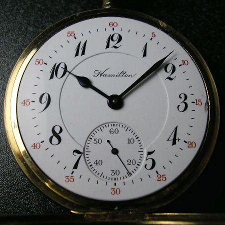 Hamilton 992 手巻きアンティーク懐中時計 ハイグレードモデル : 古