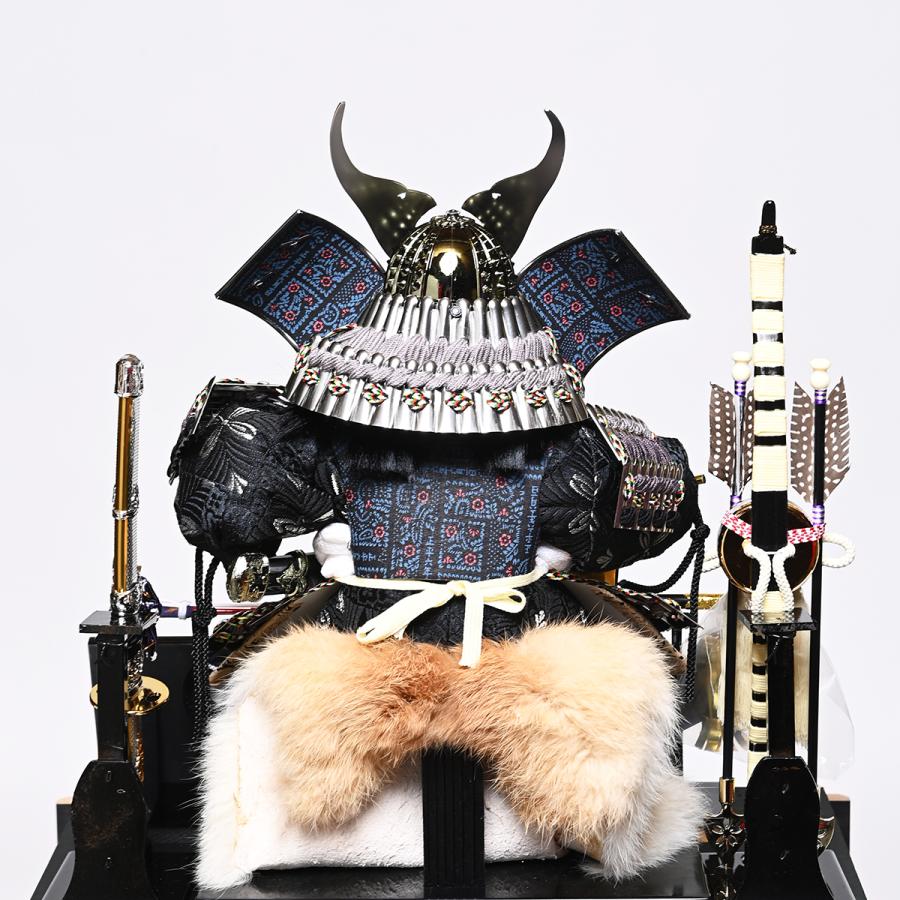 ○五月人形セット○ 出世鎧着武者 子供大将 かがり火付き（電気付き