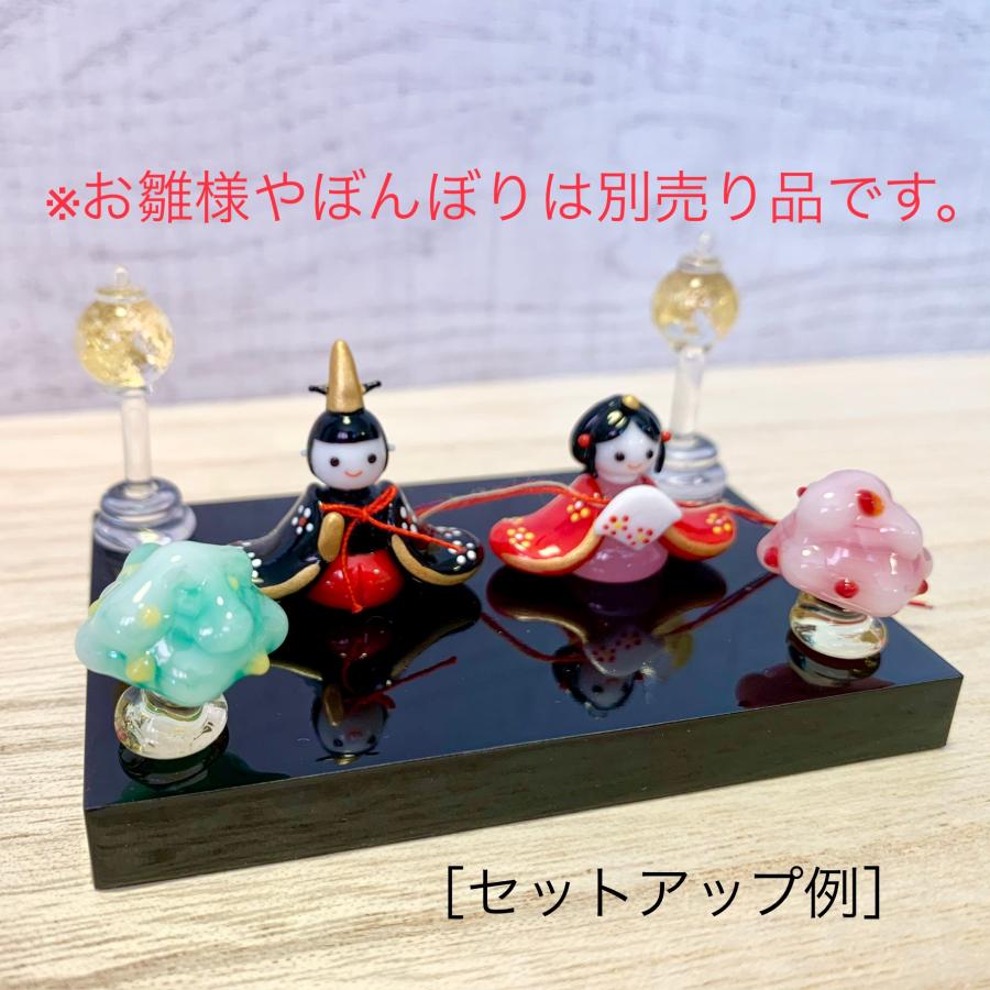 ミント 三段飾り雛セット ガラス細工 ミニチュア ミント様専用 三
