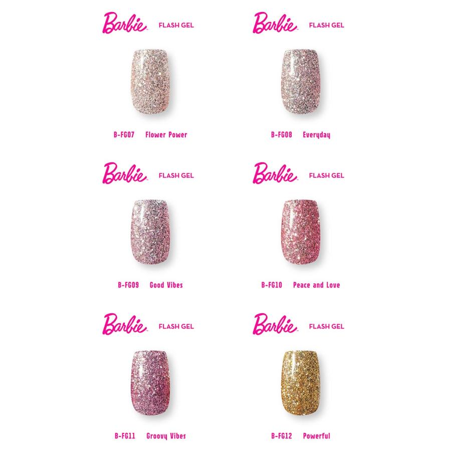 Barbie | クリスタルフラッシュジェル 6色セット No.1 | ライフ