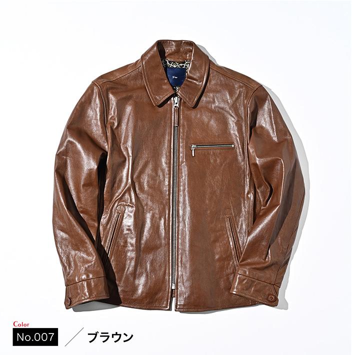 G-stage ライダースジャケット 革ジャン 羊革 ワッペン【L】 G-stage