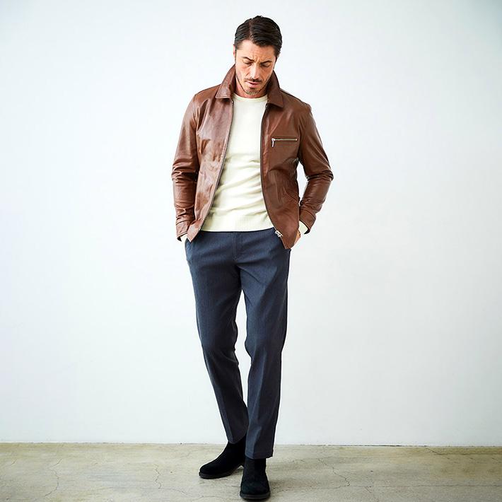 g-stage（ジーステージ） レザージャケット メンズ ライダース シープ