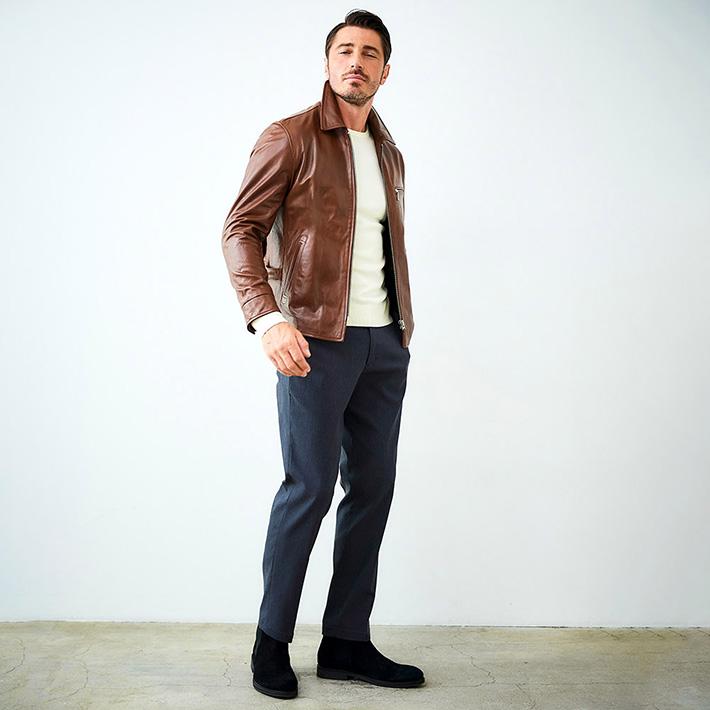 g-stage（ジーステージ） レザージャケット メンズ ライダース シープ