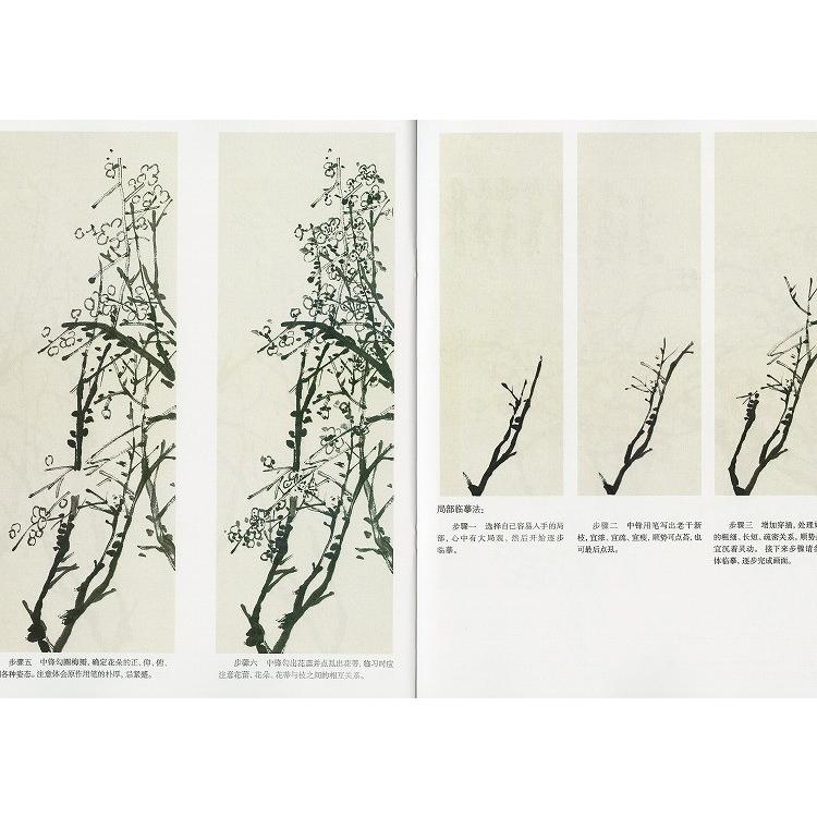 水墨画 / 水墨画集 中国画集 墨彩画 絵手紙 日本画 [学呉昌碩 斉白石