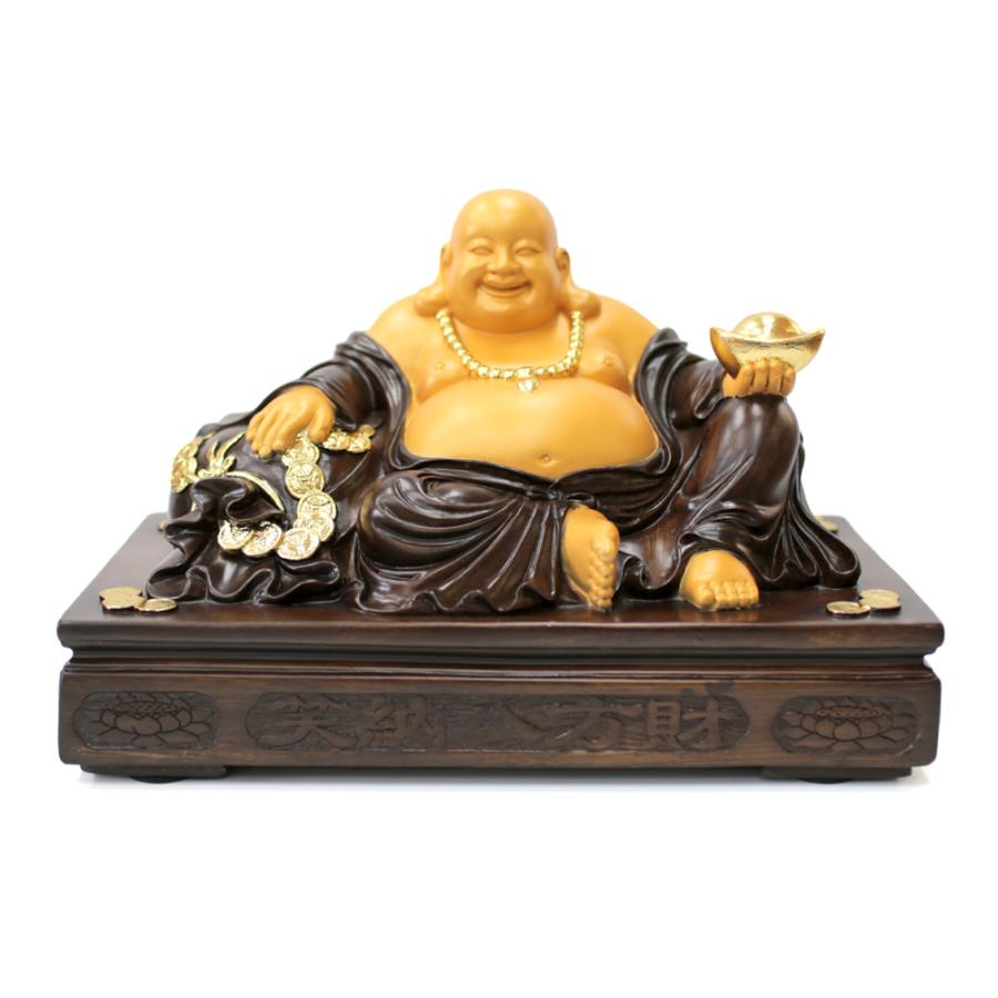 オニックス 布袋尊 置物 台座付き 高さ約30cm 布袋様 布袋尊 布袋さん