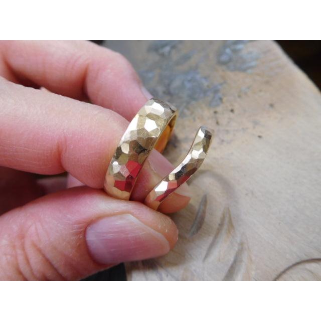 純金 結婚指輪 鍛造 ブランド 値段 安い 24k 24金 k24 マリッジリング