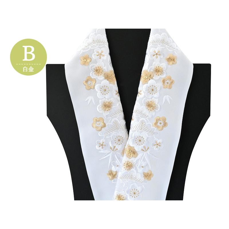 襟先 飾り 3点セット 内1点止めネジ無し 金色メタル 襟先飾り3点セット