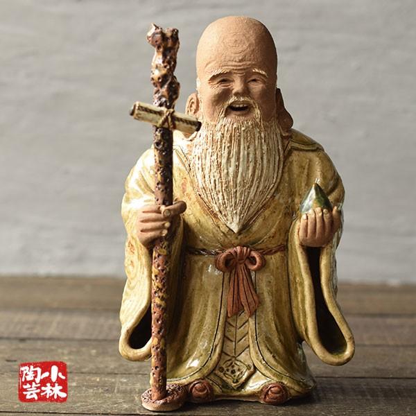 やきもの人形 七福神 福禄寿 陶器製 曾風作 : 小林陶芸 - 通販 - Yahoo