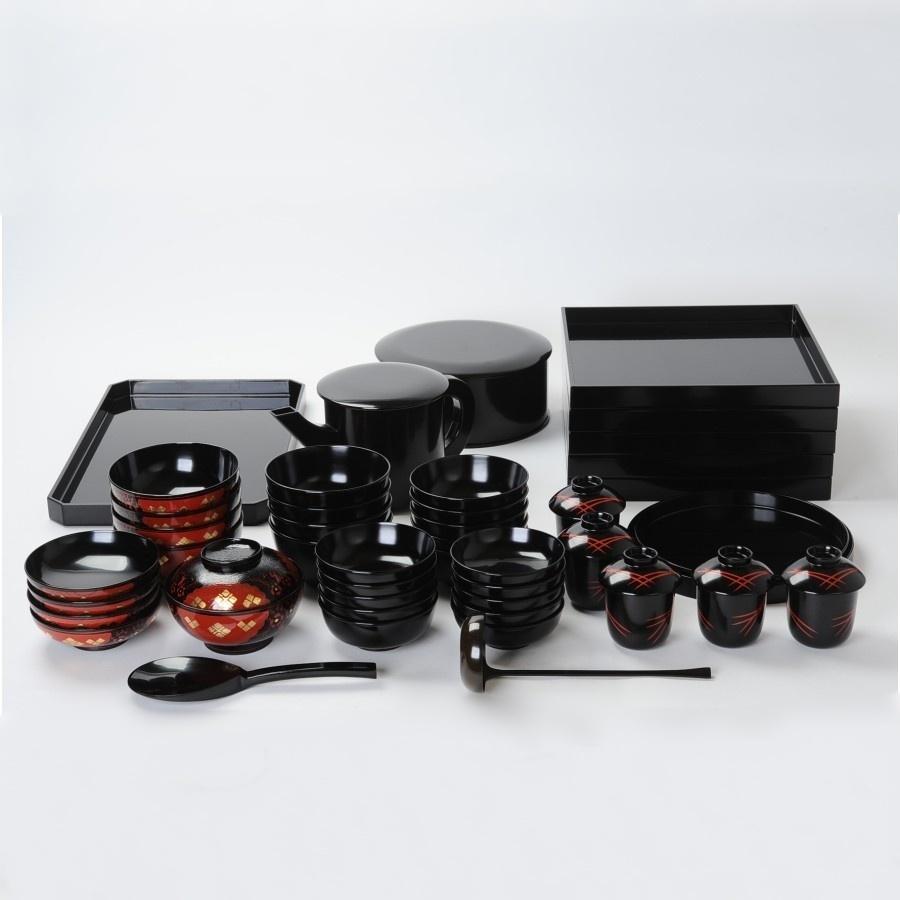 中村宗悦 懐石道具 五客揃 茶道具 会席 漆器 セット : 古美術久田