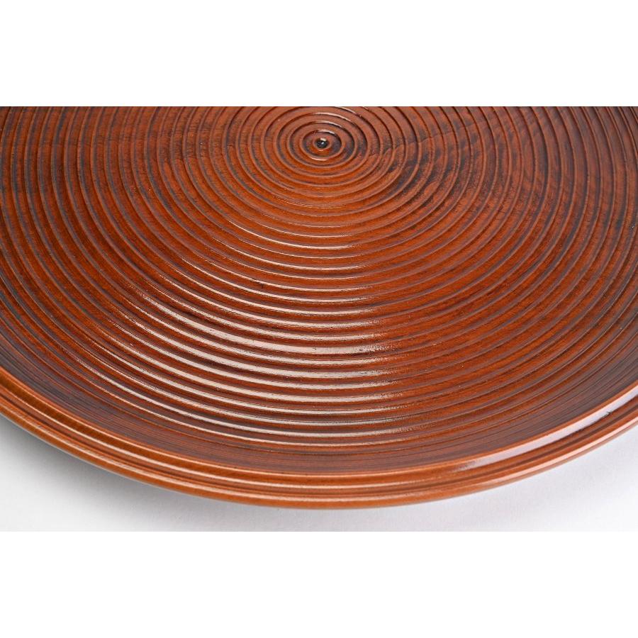 塗師 助田宗明 山中塗 千筋拭き漆塗 乱盆 共箱付 茶道具 表千家 点前盆