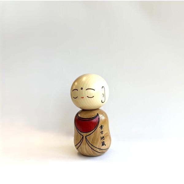 こけし 卯三郎 幸せ地蔵 KOKESHI JAPN 内閣総理大臣賞受賞作者 創作