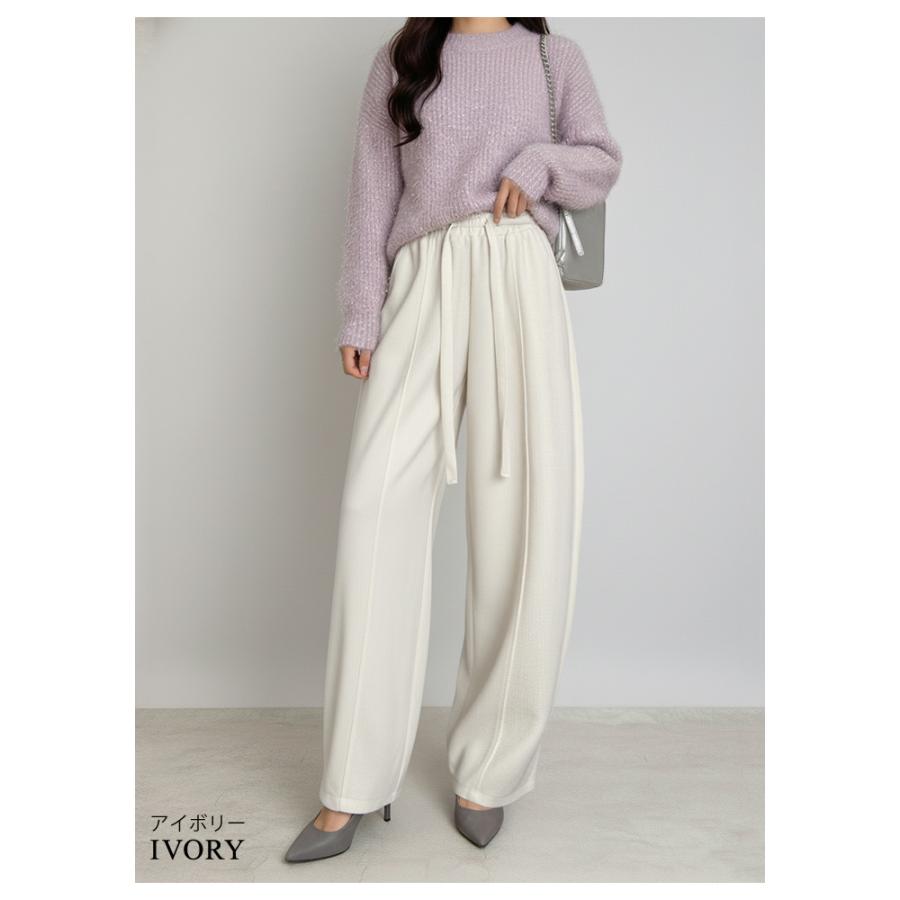 KOEISTORE（コウエイストア） 裏起毛 カーブパンツ ワイドパンツ