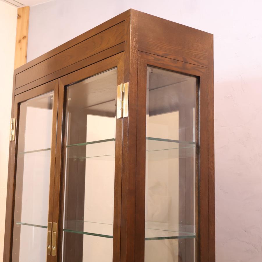 カリモク 最高峰 domani モーガントン ガラス扉付きキャビネット 右側