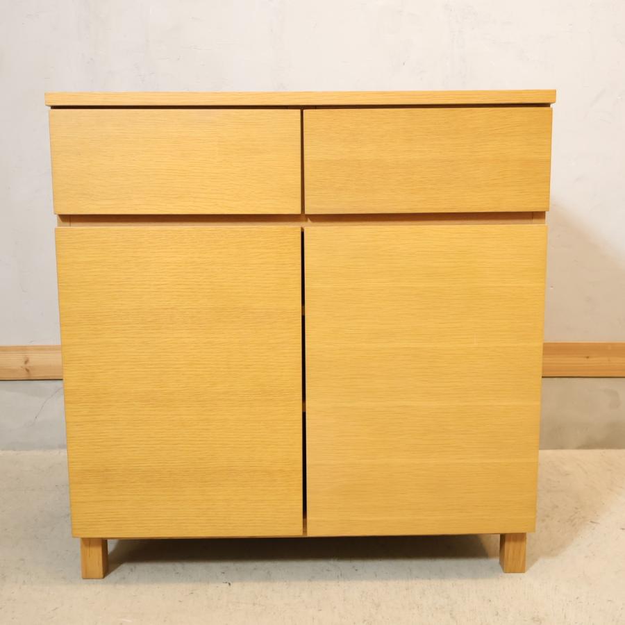 無印良品（MUJI） オーク材 キャビネット・木製扉 サイドボード