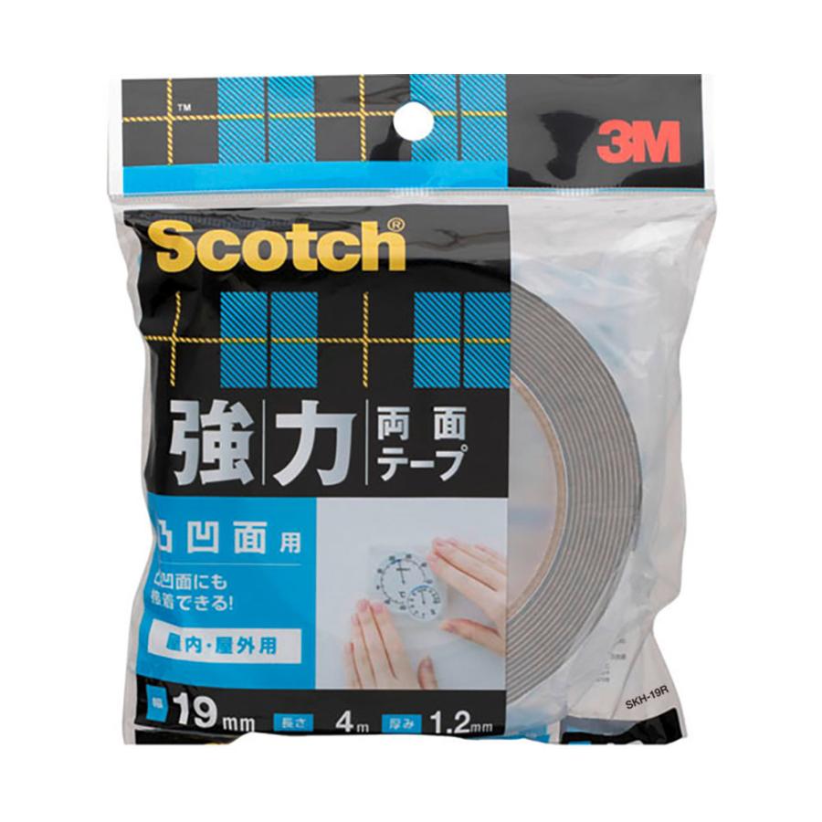 3M 強力両面テープ凹凸面用 屋内・屋外用 SKH‐19R : コメリ