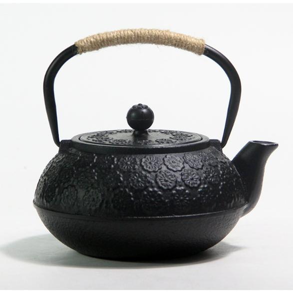 鉄瓶南部鉄器桜柄さくら伝統工芸品急須茶こし付き鉄分補給ホーローなし