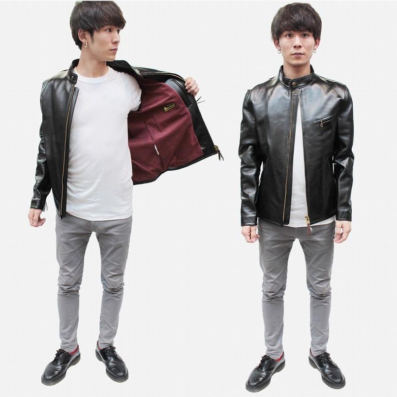 メンズ レザージャケット Y2 レザー シングルライダースジャケット