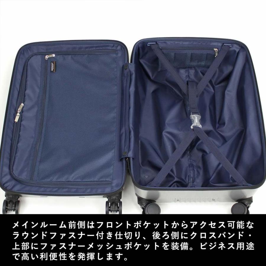 BERMAS（バーマス） スーツケース フロントオープン 53L 4泊 5泊 M