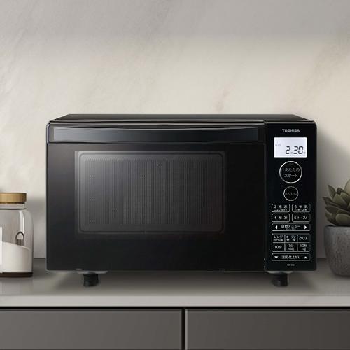 TOSHIBA オーブンレンジ 多機能 黒 オーブンレンジ 18L ER-S18(W