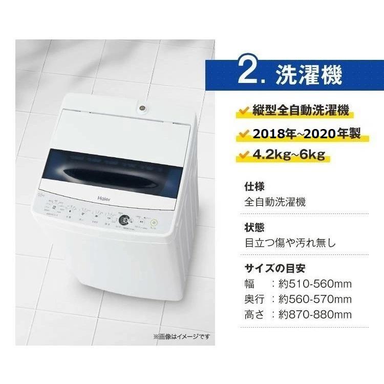 家電セット 中古 冷蔵庫 洗濯機 電子レンジ 3点セット 海外メーカー 18