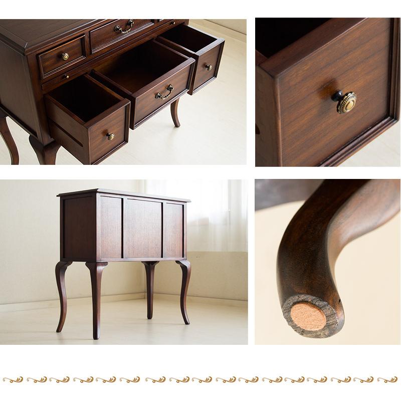 ばあちゃんアンティークチェスト 猫足 2引き出し ￥29800 ばあちゃん