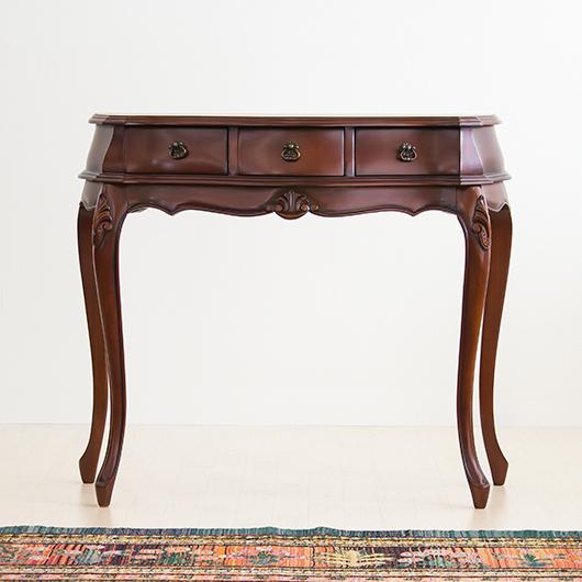 コンソールテーブル 高級 アンティーク 猫脚 ブラウン コンソール