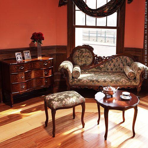 アンティーク イタリアン象嵌 猫脚 センターテーブル イタリア 家具