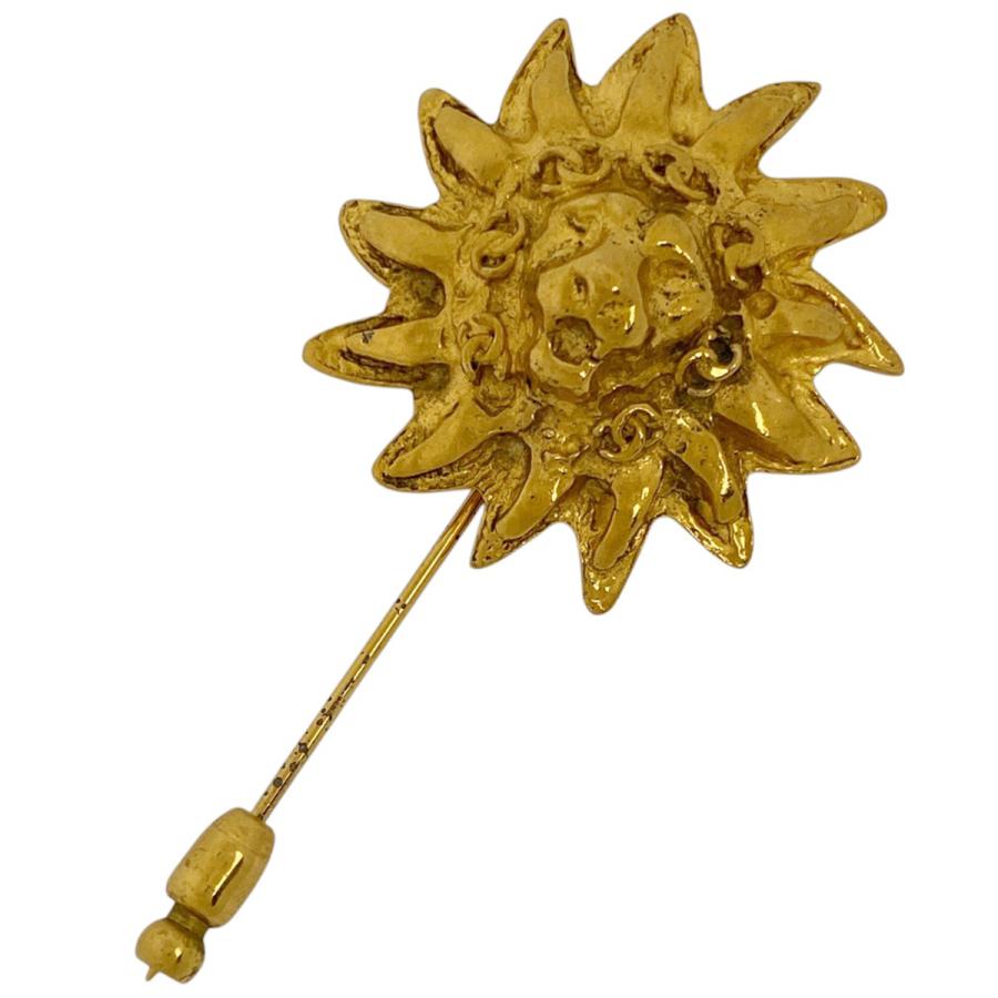 CHANEL ゴールド ブローチ 約6.5cm